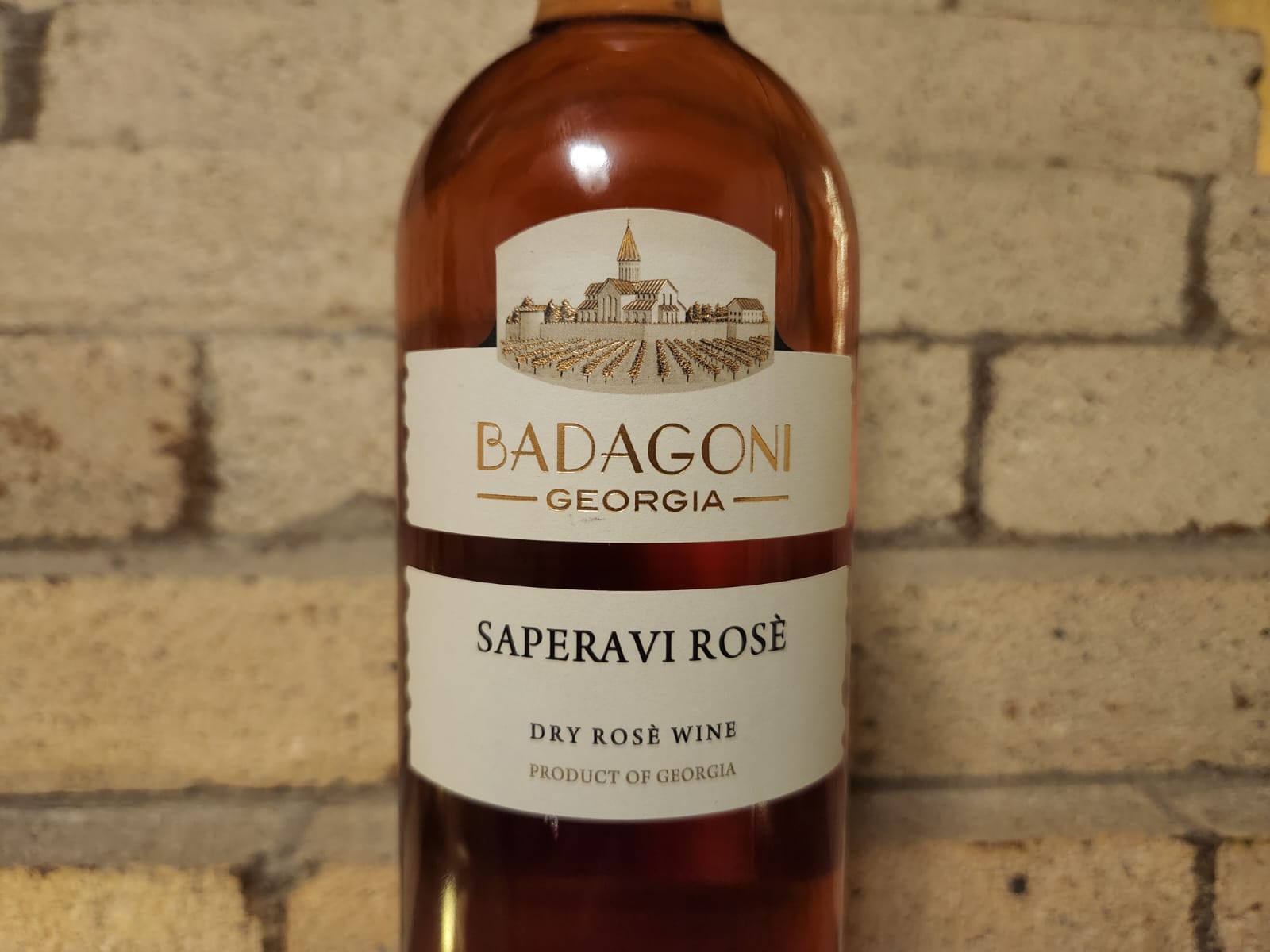Dry Rose Wine Saperavi 750GR at Tbilisuri Ezo Georgian restaurant in Tbilisi }}