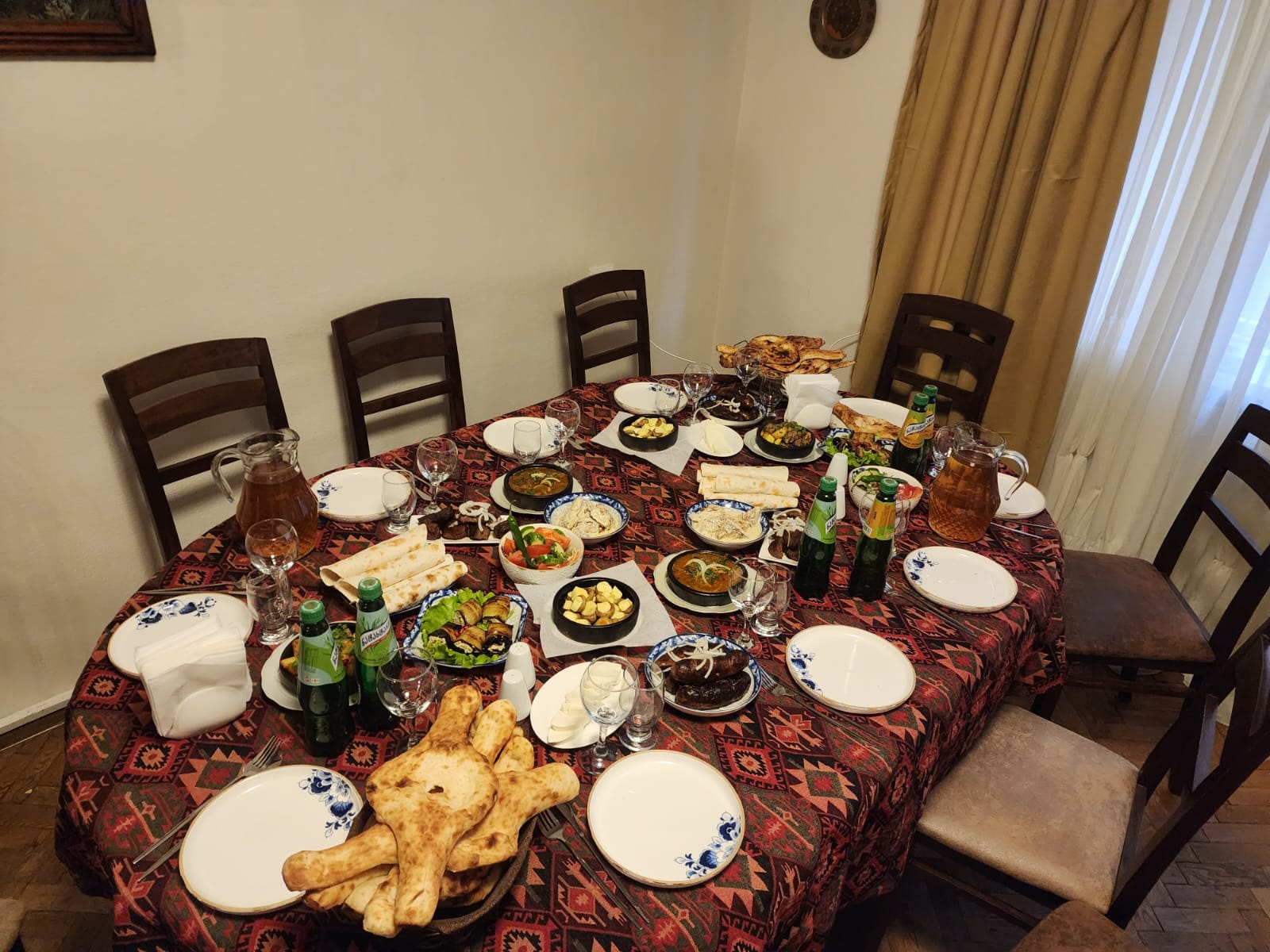 VIP-Menu For 11-15+ Person - Georgian dish at Tbilisuri Ezo restaurant in Tbilisi }}