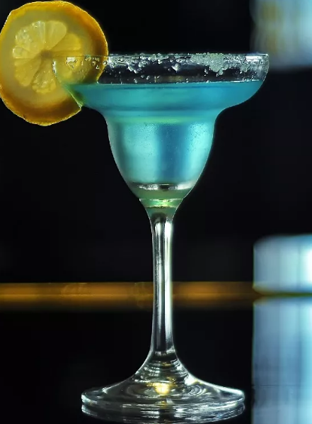 Liqueur Blue Curacao cup 50 GR - Georgian dish at Tbilisuri Ezo restaurant in Tbilisi }}