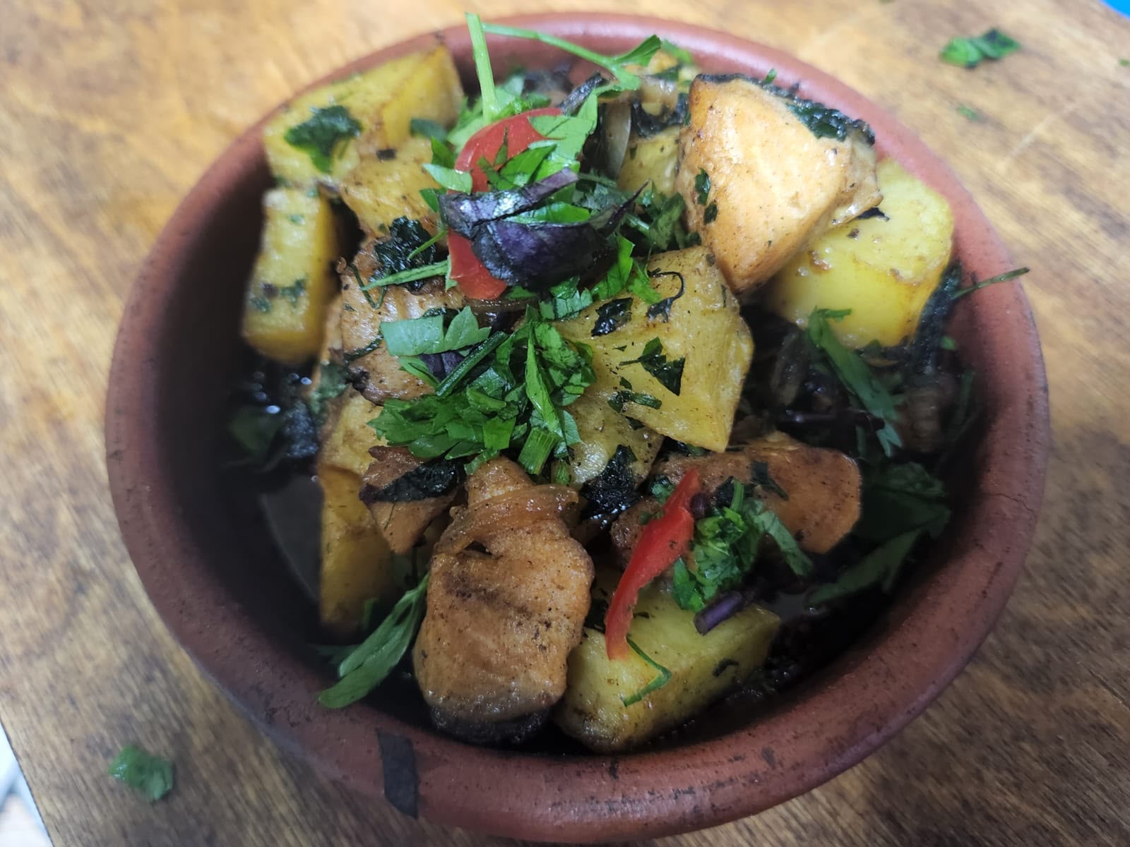 Odjaxuri with  Salmon at Tbilisuri Ezo in Tbilisi }}
